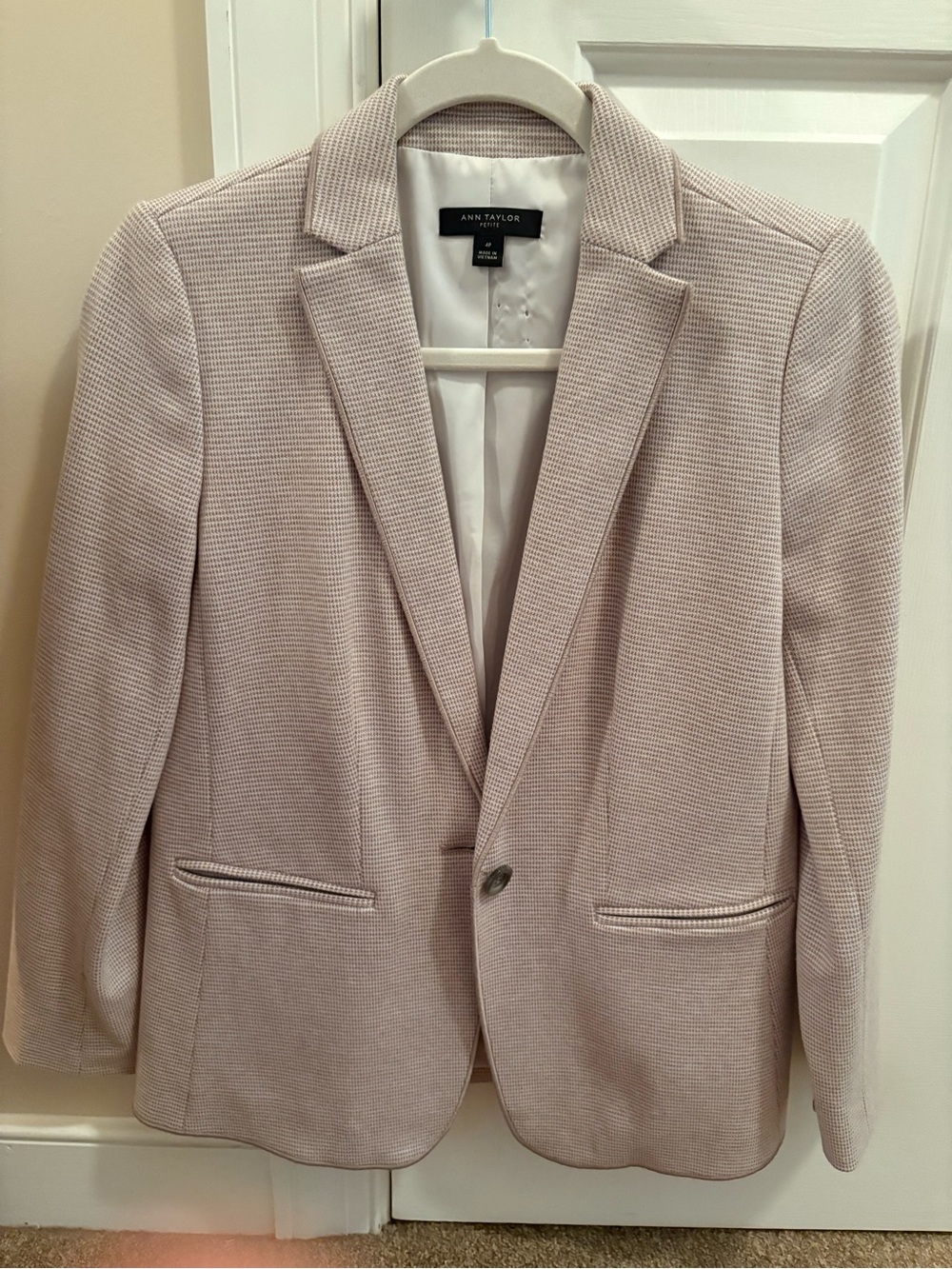 Ann Taylor Blazer in Soft Taupe